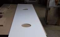 Lieferung der Silestone Waschtischplatten Blanco Zeus Extreme in Großmaischeid bei Neuwied