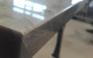 Produktion - Polierte Bluegrey Quarzit Arbeitsplatte