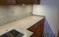 Beton Neolith Arbeitsplatte und Rückwand in Niederkassel montiert