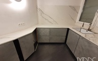 IKEA Küche mit Opera Dekton Arbeitsplatten und Rückwand