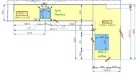 CAD Zeichnung der Caesarstone Arbeistplatten 