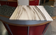 Rechteckige Tischplatten aus Marmor Zebrino