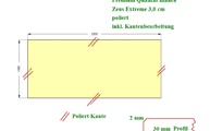 CAD Zeichnung der einen Arbeitsplatte aus Silestone