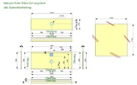 CAD Zeichnung der Apavisa Waschtischplatten und Tischplatte