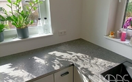 Steel Grey Granit Arbeitsplatten in Odentahl montiert