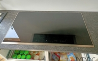 Ceranfeld in der Steel Grey Granit Arbeitsplatte