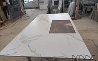 Produktion - Aura 15 Dekton Arbeitsplatte mit Ausschnitt