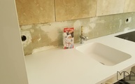 Polierte Blanco Zeus Extreme Silestone Arbeitsplatten 