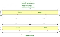 CAD Zeichnung der zwei Silestone Fensterbänke