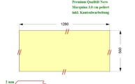 CAD Zeichnung der Marmor Tischplatte