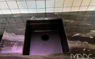 Unterbauspüle in der Agatha Granit Arbeitsplatte