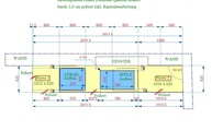 CAD Zeichnung der Bianco Sardo Granit Arbeitsplatte