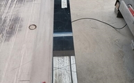 Produktion - Schmale Nero Marquina Marmor Fensterbank