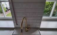 Spüle zwischen den Marina Dekton Arbeitsplatten