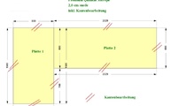 CAD Zeichnung der Silestone Arbeitsplatten in Pfungstadt 