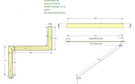 CAD Zeichnung der Silestone Mauerabdeckungen in Pinneberg