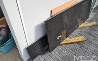 Lieferung der Devil Black Granit Rückwände in Pohlheim