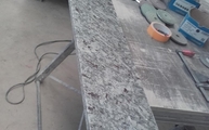 Produktion - Granit Fensterbänke Blossom White in 2 cm
