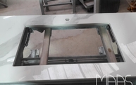 Produktion - Ausschnitt in der Classic Statuario Infinity Arbeitsplatte