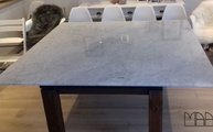 Marmor Tischplatte Bianco Carrara C in Pulheim geliefert