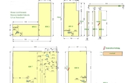 CAD Zeichnung der Rückwände in Pulheim