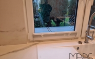 Calacatta Level Keramik Arbeitsplatte mit Spüle