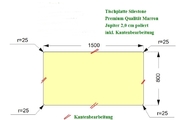 CAD Zeichnung der Silestone Tischplatte