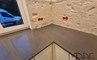 Ausklinkung in der Marengo Silestone Arbeitsplatte