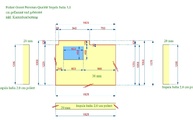 CAD Zeichnung des Granit Podests und Setzstufen