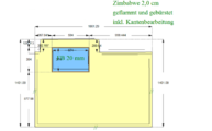 CAD Zeichnung der Podestplatte