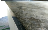 Satinierte Oberflächen der Granit Anden Phyllit Arbeitsplatten in Rastatt