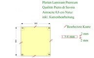 Zeichnung der Laminam Tischplatte