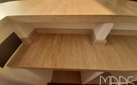 Travertino classico Marazzi Arbeitsplatten auf der Outdoorküche montiert