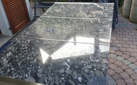 Lieferung in Recherswil der Granit Tischplatte Marinace Nero