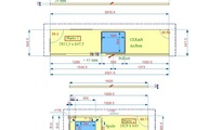 Zeichnung der Altair Silestone Arbeitsplatten