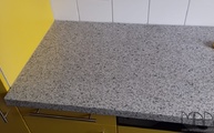 Polierte Blanco Cristal Extra Granit Arbeitsplatten