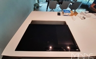 Ceranfeld in der White Storm Silestone Arbeitsplatte