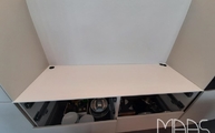Küchenzeile in Regensburg mit White Storm Silestone Arbeitsplatte