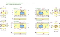 CAD Zeichnung der Neolith Waschtischplatten