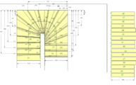 CAD Zeichnung der Treppe im EG