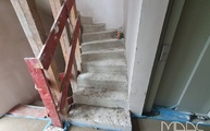 Aufmaß der Treppe im EG