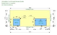 CAD Zeichnung der Laminam Arbeitsplatte