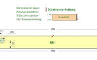 CAD Zeichnung der K2 Quarz Rückwand