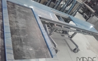Produktion - Zwei  Azul Macabus Granit Arbeitsplatten