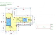 CAD Zeichnung der Caesarstone 4120 Raven Arbeitsplatten