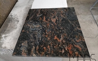 Produktion - Tropical Black Granit Rückwand