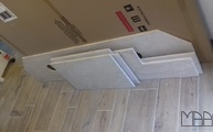 Marmor Waschtischplatten und Ablagen Botticino Semi Classico in Rudersberg geliefert