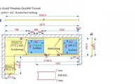 CAD Zeichnung der Viscont White Arbeitsplatten