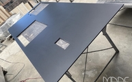 Produktion - Black Tinta Unita Level Keramik Arbeitsplatte mit Ausschnitten