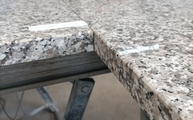 Produktion - Bianco Sardo Granit Arbeitsplatte in 3 cm